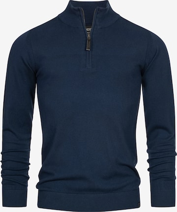 INDICODE JEANS Trui ' Gore ' in Blauw: voorkant