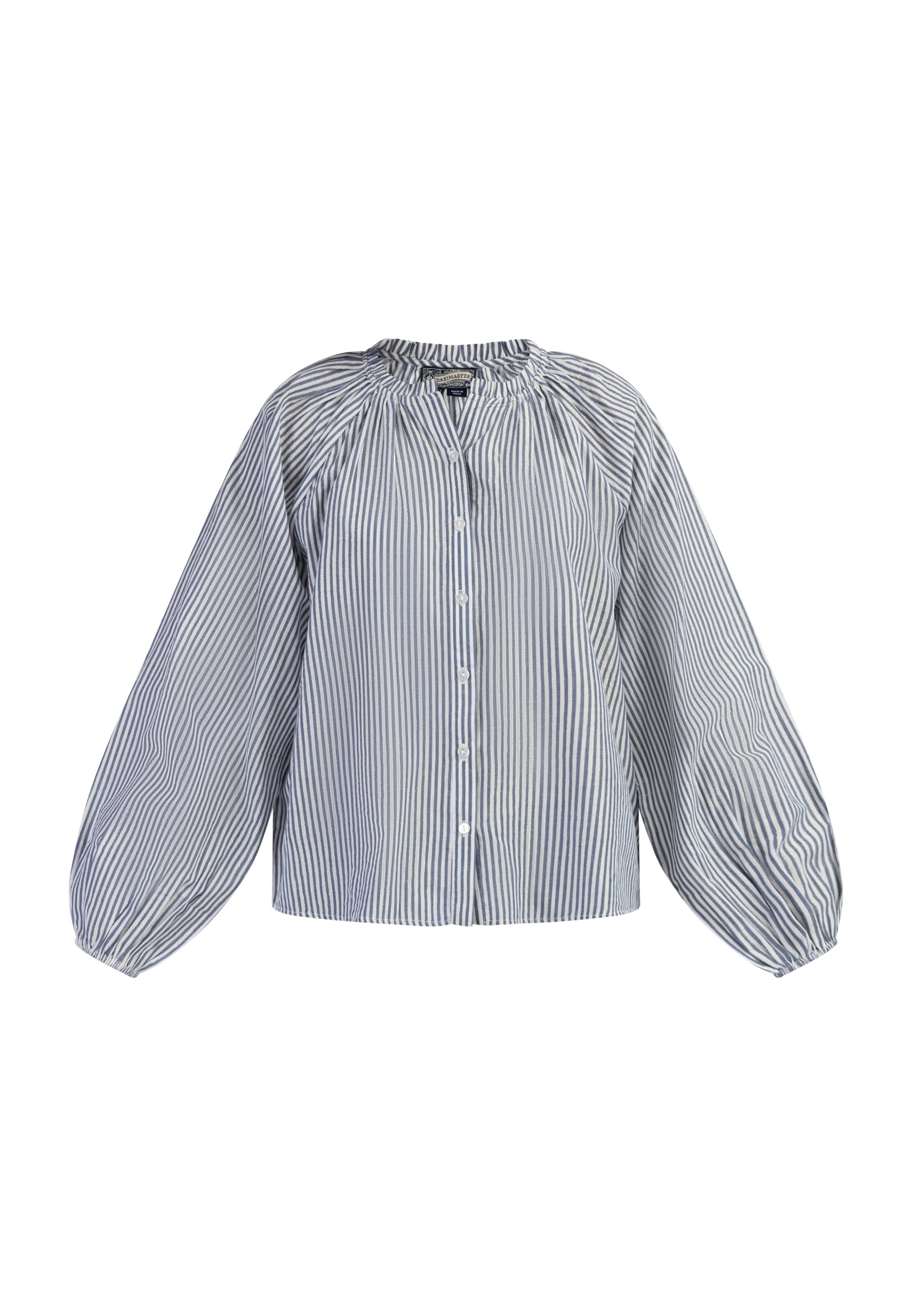 DreiMaster Vintage Bluse in Blau: Vorderseite