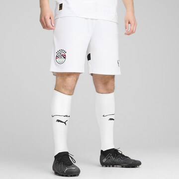 PUMA Regular Sports trousers in White: front