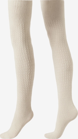 CALZEDONIA Overknee Strümpfe in Weiß: Vorderseite