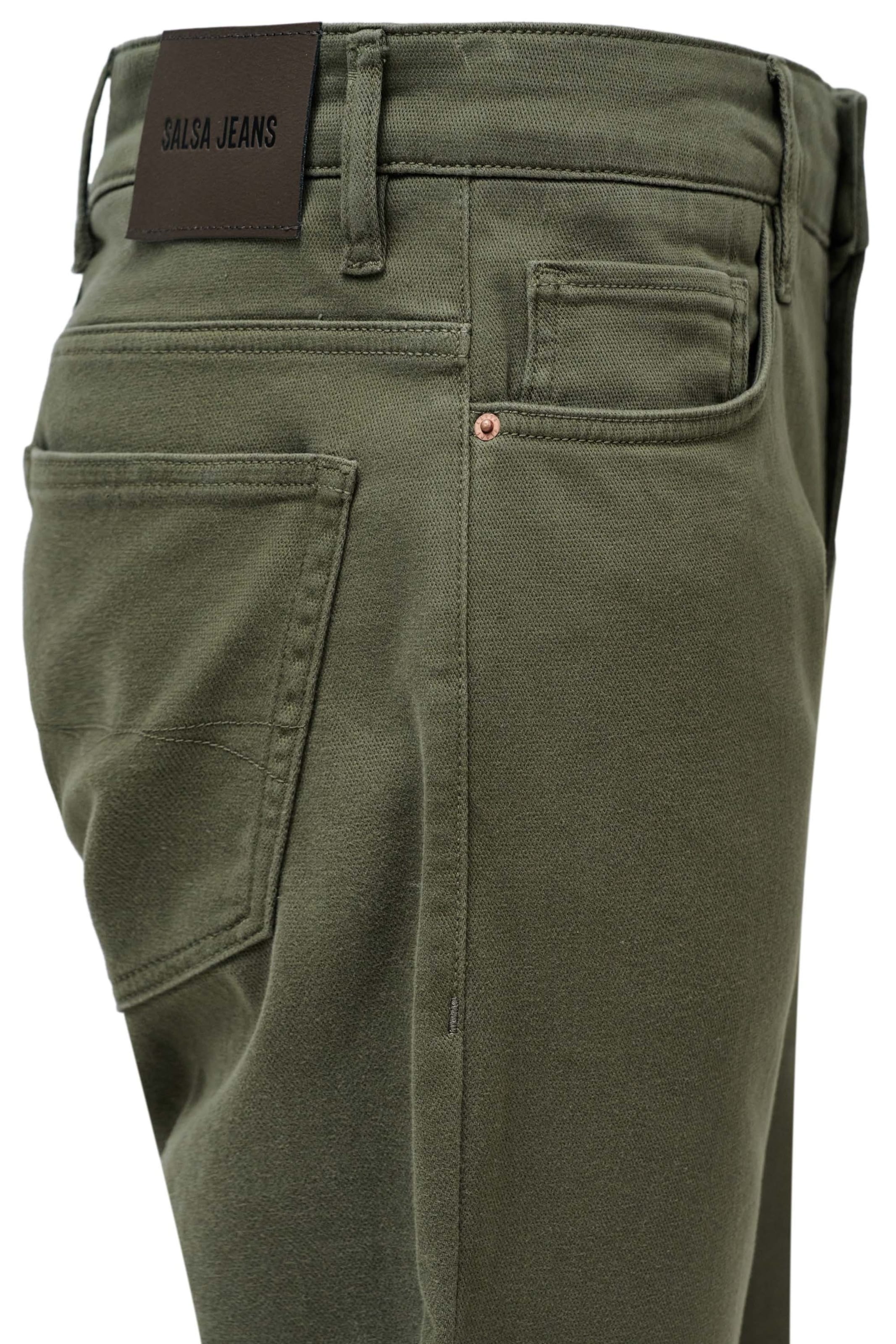 Regular Pantalon chino Salsa Jeans en vert
