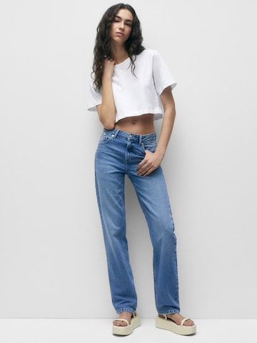 Pull&Bear Regular Jeans in Blue: front