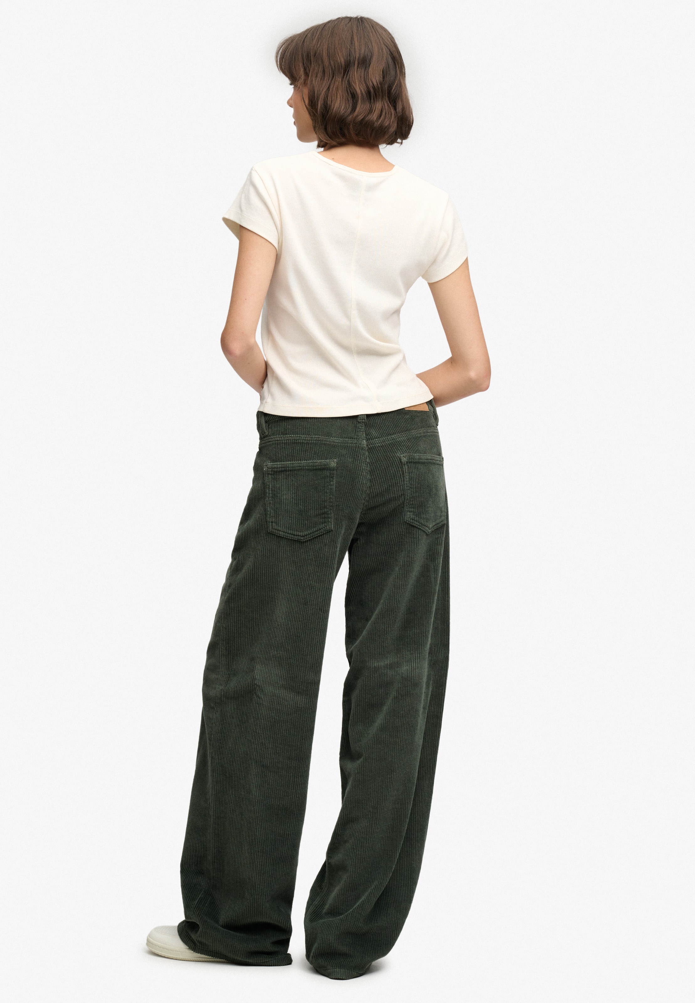Baggy Pantalon 'Jumbo' Superdry & Co en vert