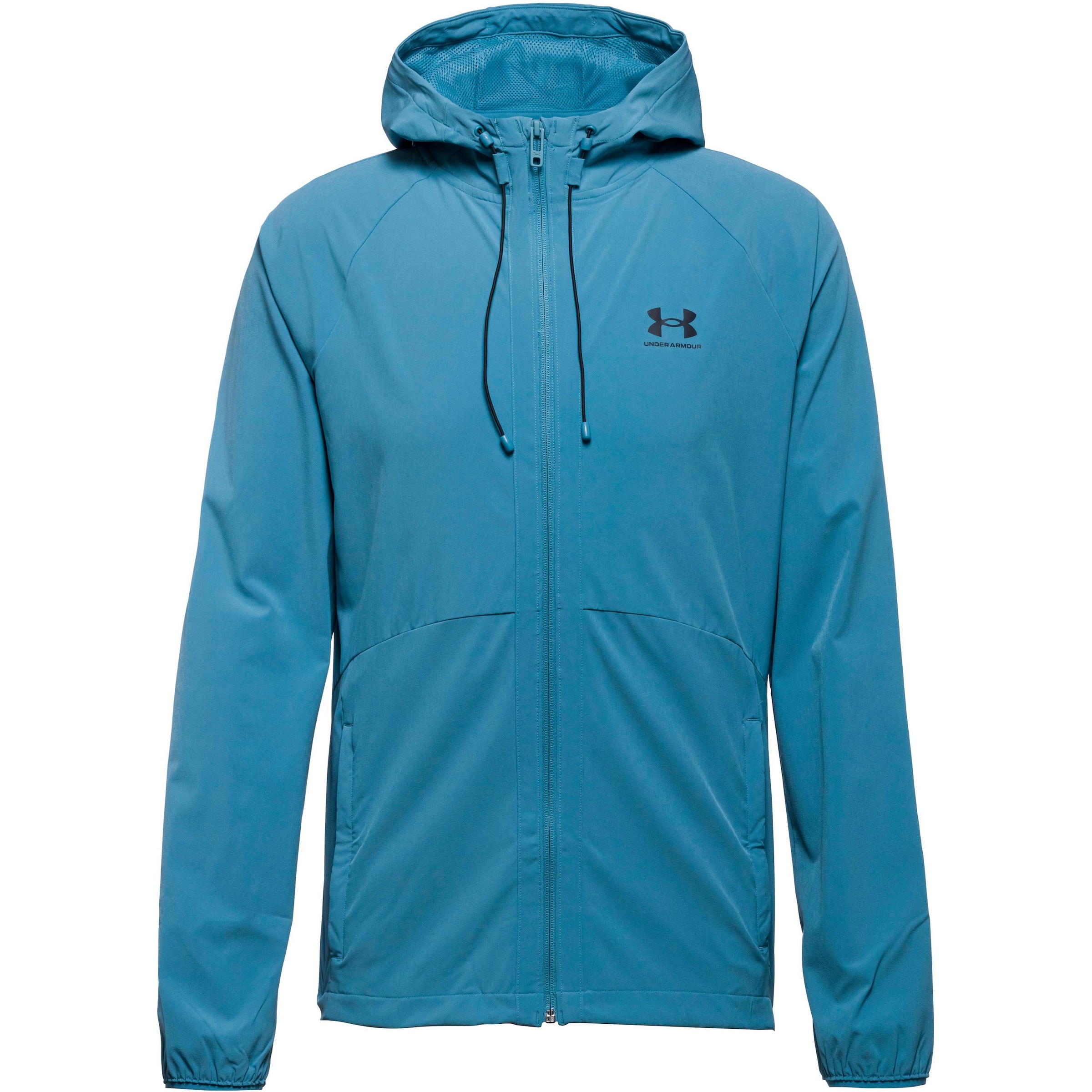 UNDER ARMOUR Sportjas 'Vibe' in Blauw: voorkant