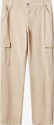 MANGO Loosefit Cargojeans 'newcargo' i beige: forside