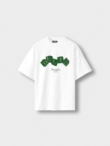 Burocs Shirt 'Oversized Dice' in White: front