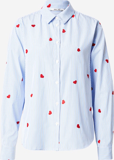 Palaidinė 'Stephanie' iš ABOUT YOU, spalva – šviesiai mėlyna / raudona / balta, Prekių apžvalga