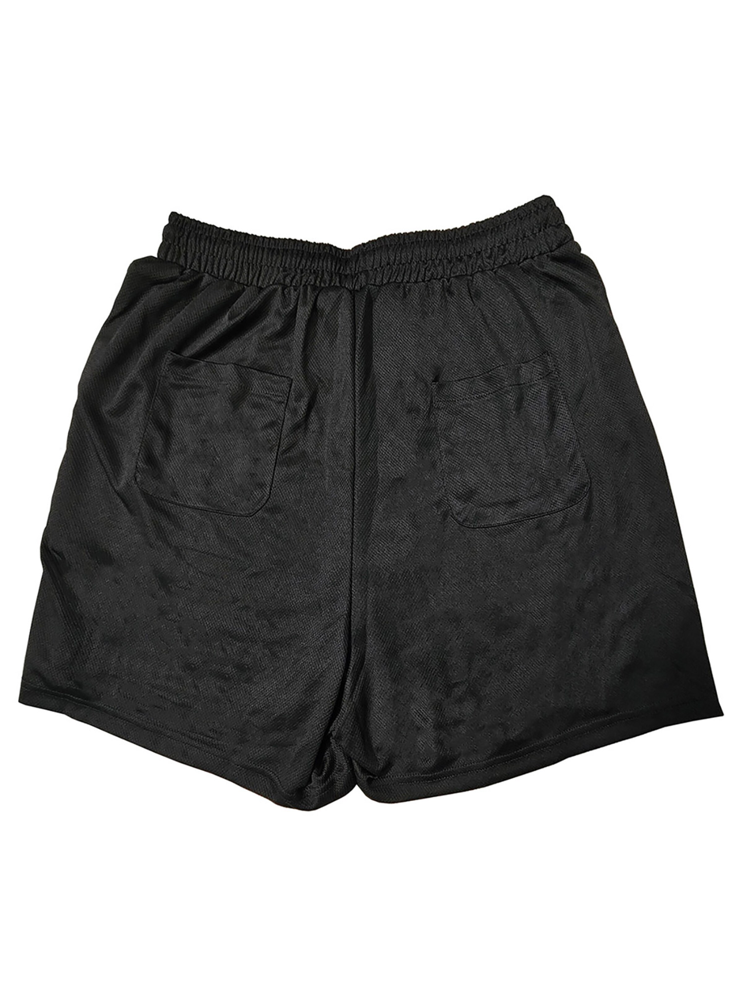 FAVELA Board Shorts 'King' in Black: front