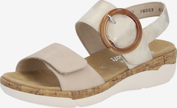 REMONTE Sandals in Beige: front