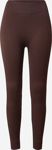 Pantalon de sport 'ONPJaia' ONLY PLAY en marron : devant