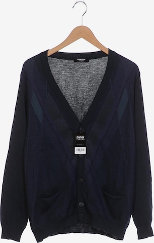 Walbusch Sweater & Cardigan in L-XL in Blue: front