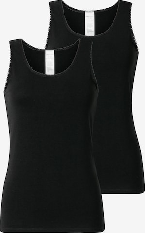 Maglietta intima 'Modern Multipacks' di SCHIESSER in nero: frontale