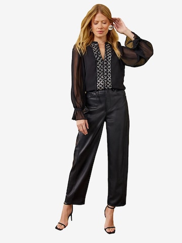 love & roses Bluse in Schwarz: Vorderseite