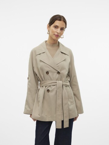 VERO MODA Between-seasons coat in Grey: front