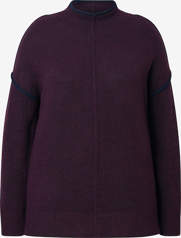 Ulla Popken Trui in Rood: voorkant