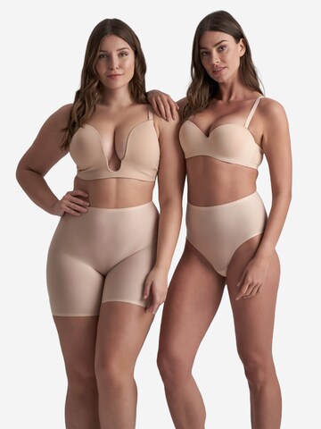 Bye Bra Shapinghose 'Uni Stretch Mid Waist Short' in Beige