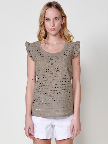 KOROSHI Shirt in Grün: Vorderseite