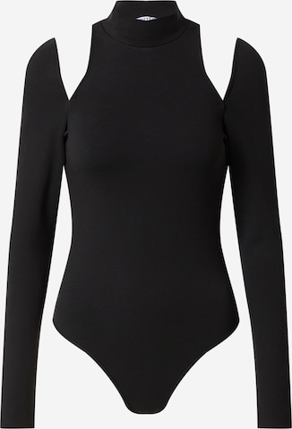 EDITED Shirt Bodysuit 'Olina' in Black: front