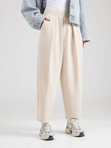 Rich & Royal Barrel Брюки со складками в Серый: спереди