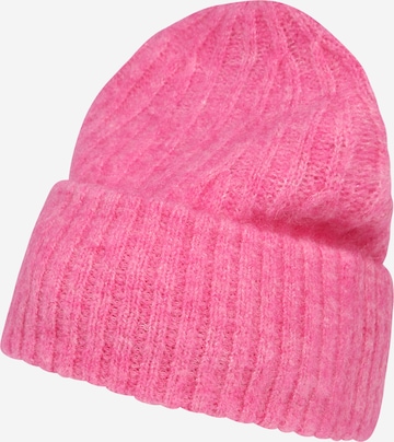 rožinė AMERICAN VINTAGE Megzta kepurė 'East': priekis