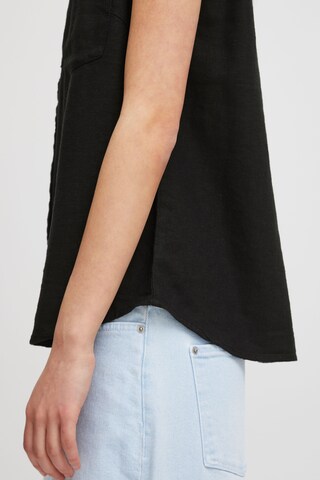 ICHI - Blusa 'Lino' em preto