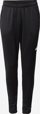 ADIDAS PERFORMANCE Tapered Sports trousers 'Train Essentials' in Black: front