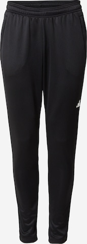 ADIDAS PERFORMANCE - Tapered Calças de desporto 'Train Essentials' em preto: frente