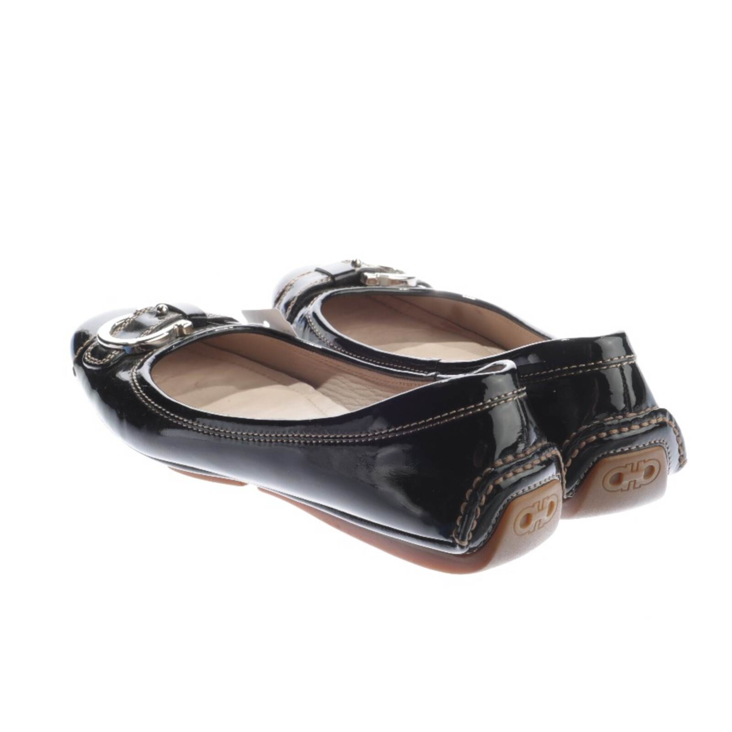 Salvatore Ferragamo Halbschuhe 37 in Schwarz
