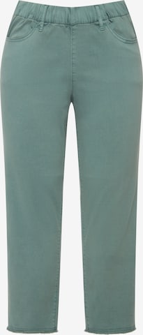 Ulla Popken Pants 'Sienna' in Green: front