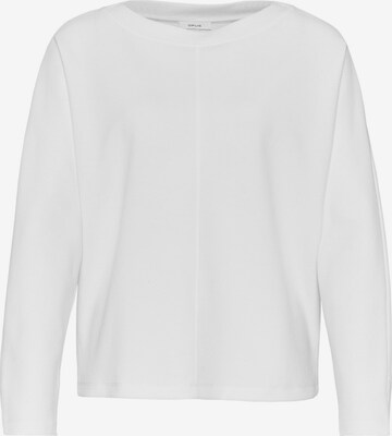 OPUS Sweatshirt 'Gadna' i vit: framsida