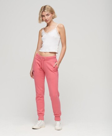 Effilé Pantalon 'Essential' Superdry en rose