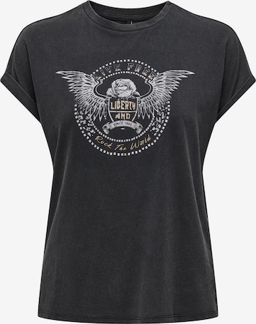 juoda ONLY Marškinėliai: priekis