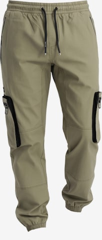 Ombre Hose 'OM-PAJO-0135' in Grün: Vorderseite