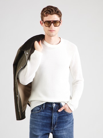 Pullover 'SHAAWN' di DRYKORN in bianco: frontale