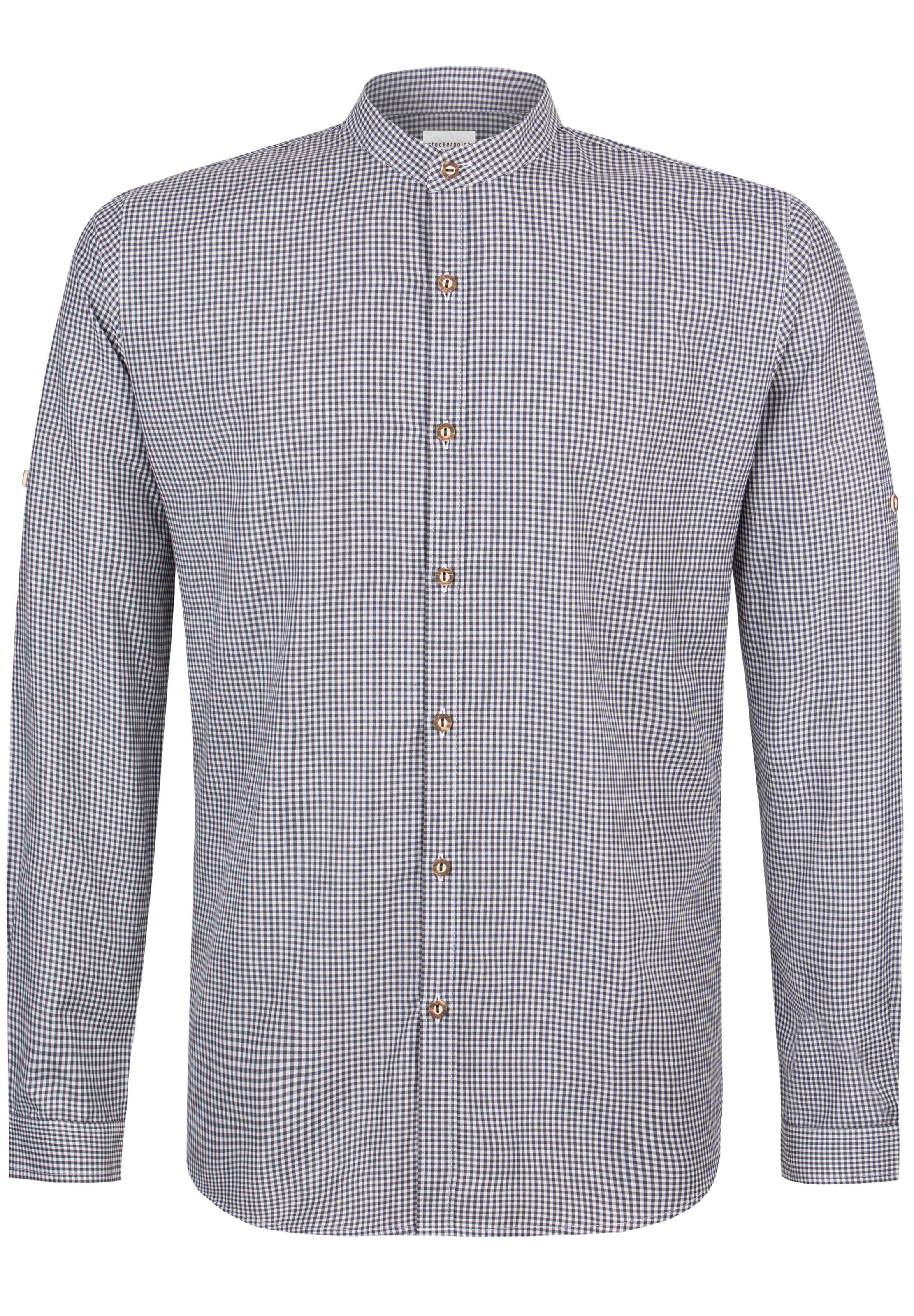 STOCKERPOINT Trachtenhemd 'Marius' in Grau: Vorderseite