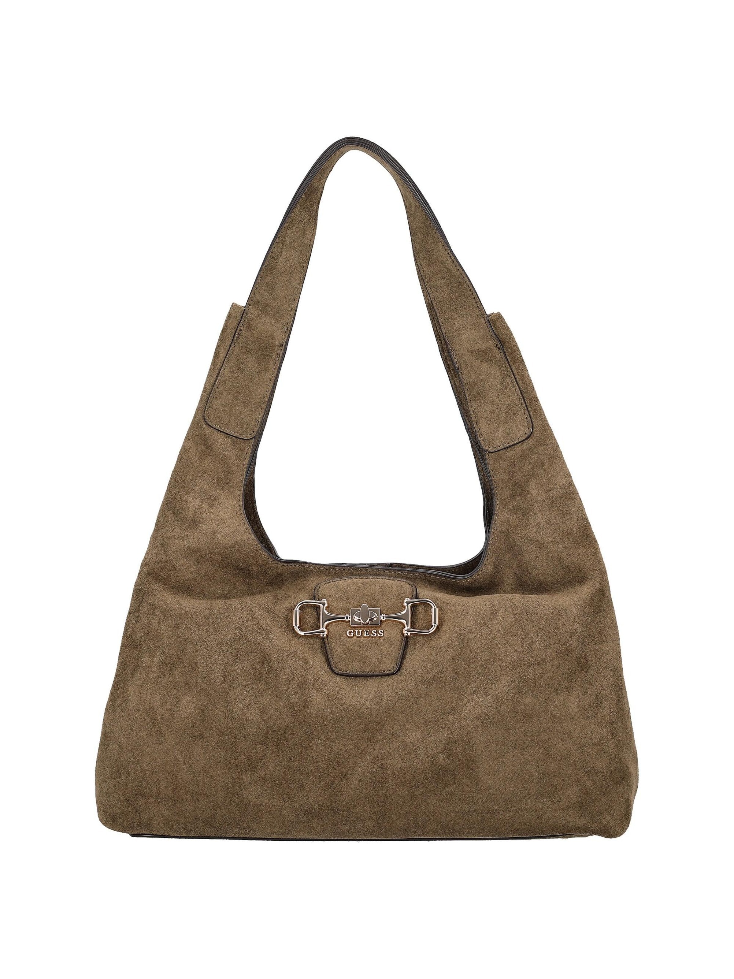 Borsa a spalla 'Sunset' di GUESS in verde: frontale