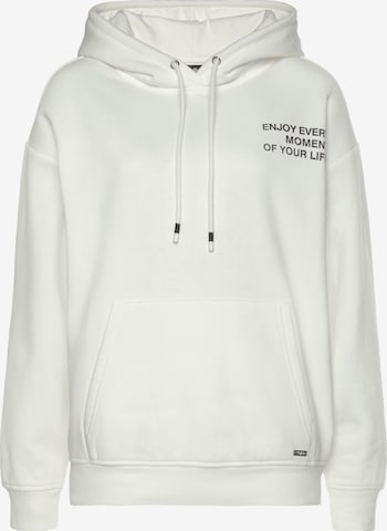 BUFFALO Sweatshirt in Weiß: Vorderseite