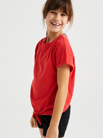 T-Shirt WE Fashion en rouge