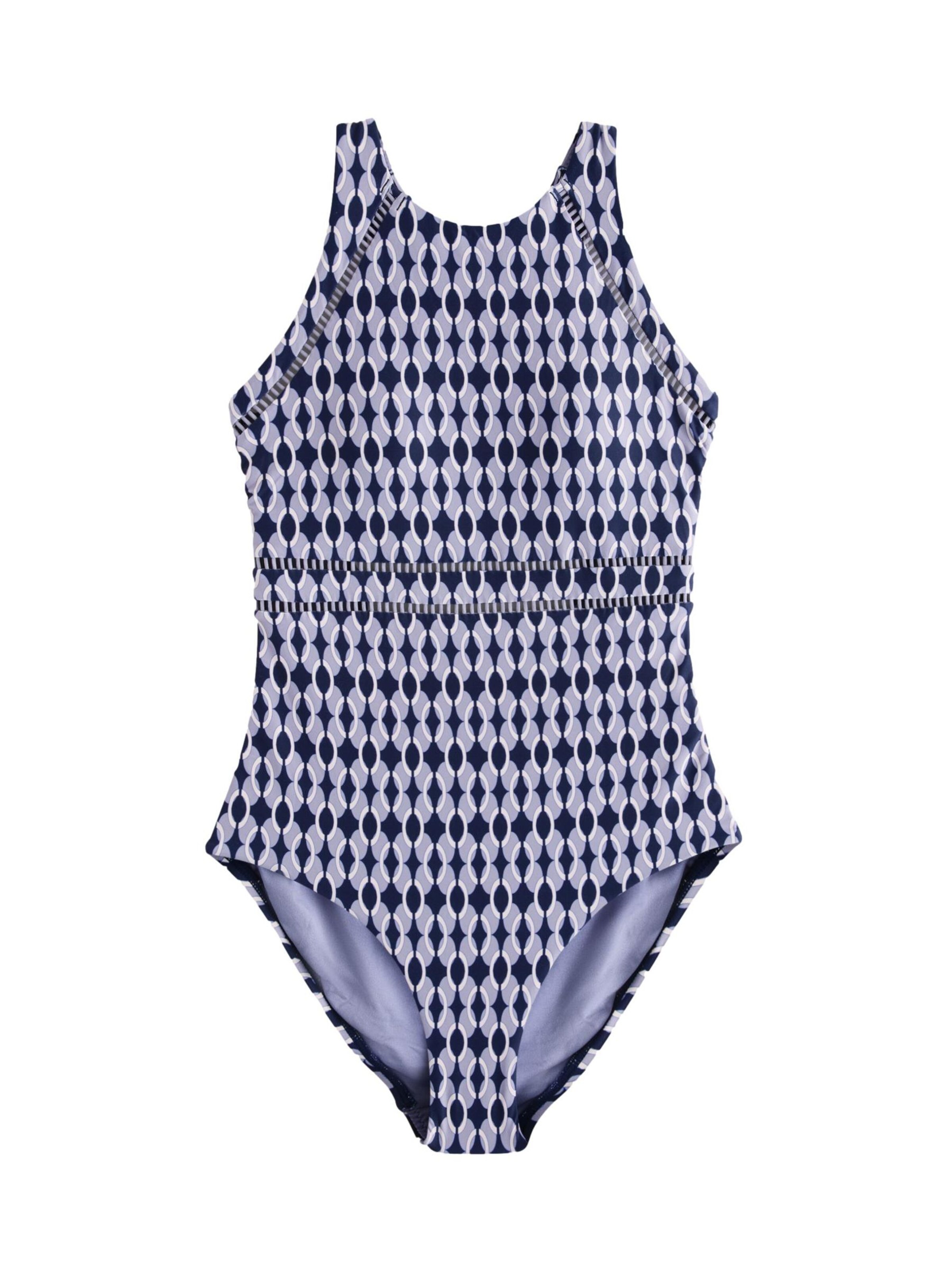 Next Maillot de bain en bleu marine / bleu clair, Vue avec produit