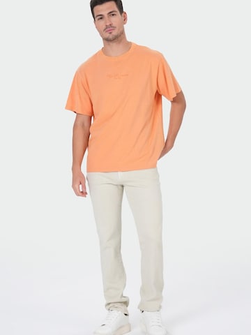 T-Shirt M.O.D MIRACLE OF DENIM en orange : devant
