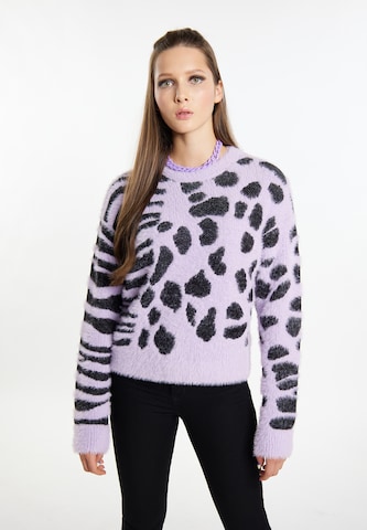 Pull-over myMo ROCKS en violet : devant