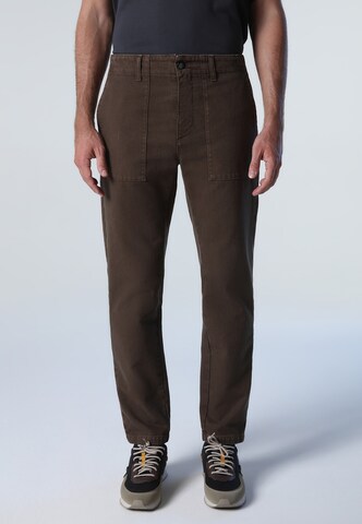 Regular Pantalon North Sails en marron : devant