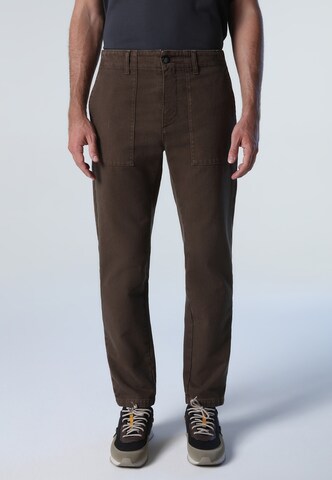 North Sails Regular Pants in Brown: front