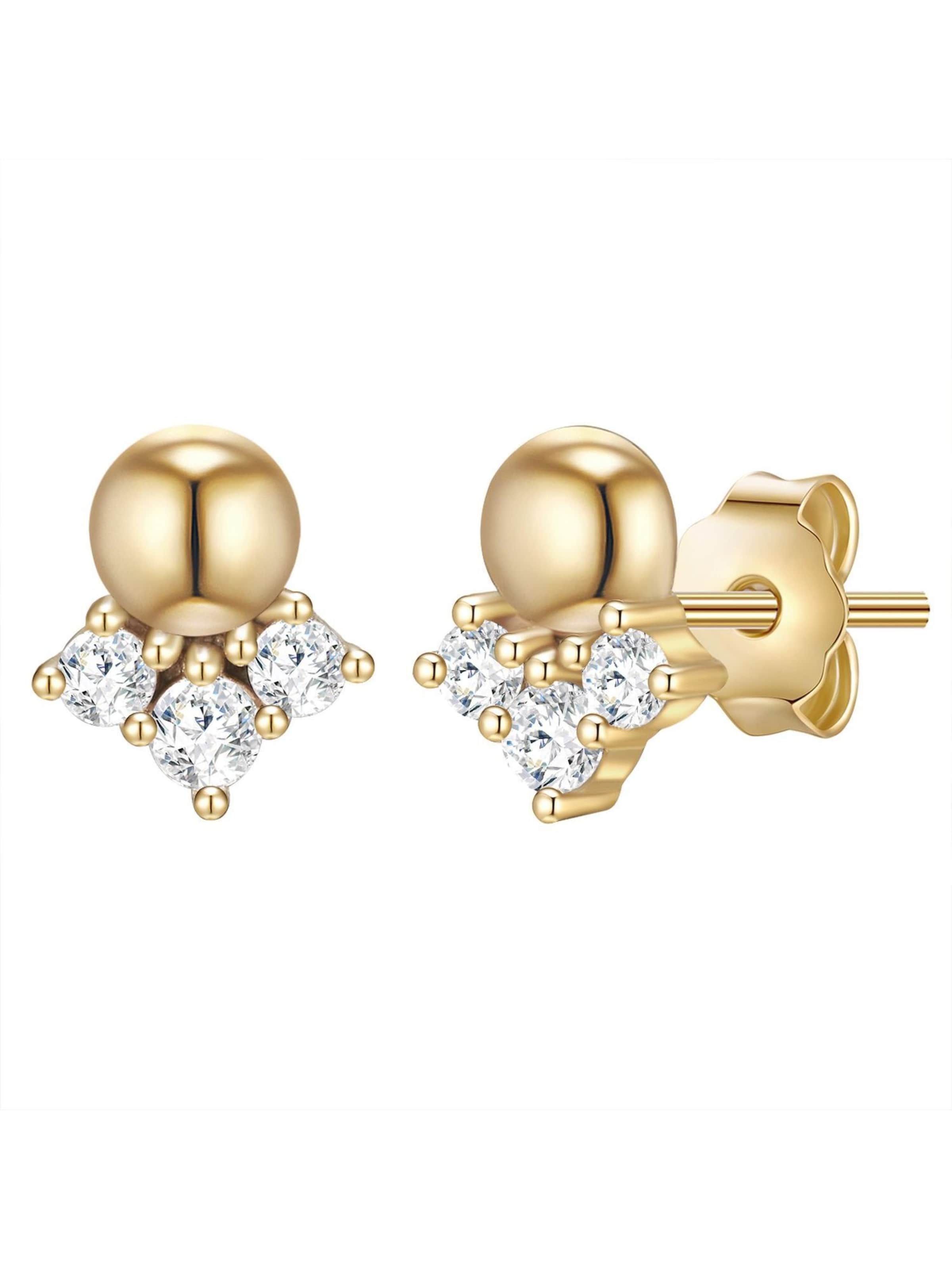 Glanzstücke München Ohrringe in Gold: Vorderseite