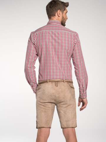 SPIETH & WENSKY Regular fit Traditional button up shirt in Red