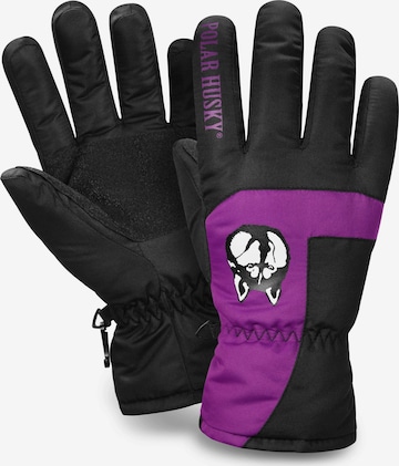 Polar Husky Athletic Gloves 'Jannu' in Purple: front