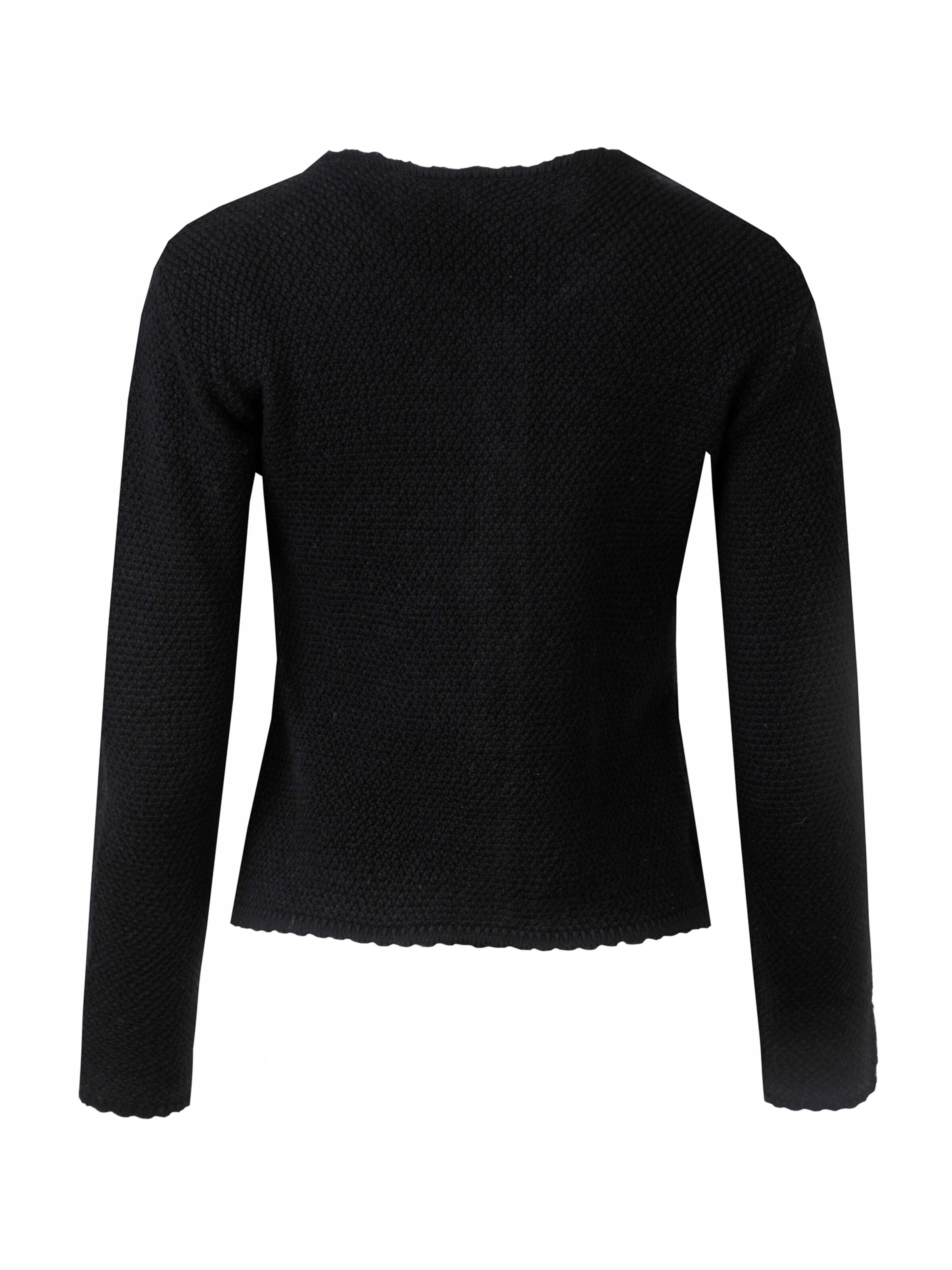 MARJO Pletené tyrolské sako 'Vilseck' – černá