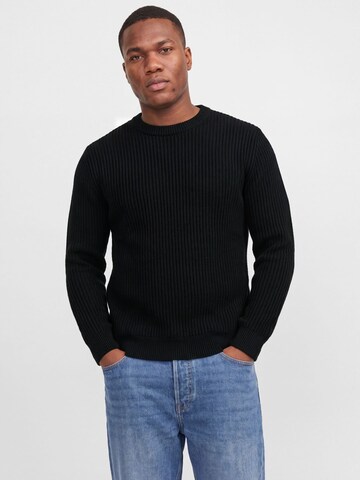 Jack & Jones Plus Pullover 'JJSage' i sort: forside