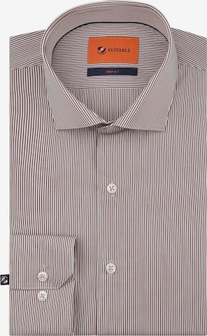 Chemise Suitable en marron : devant