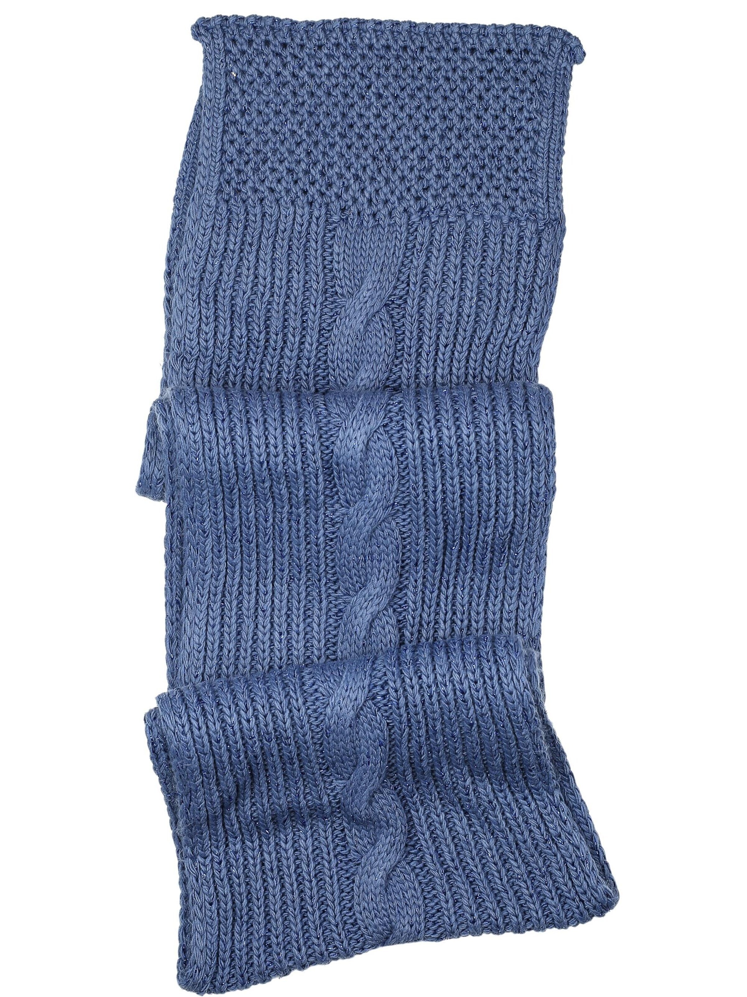 COLLEZIONE ALESSANDRO Scarf 'Zopf' in Blue